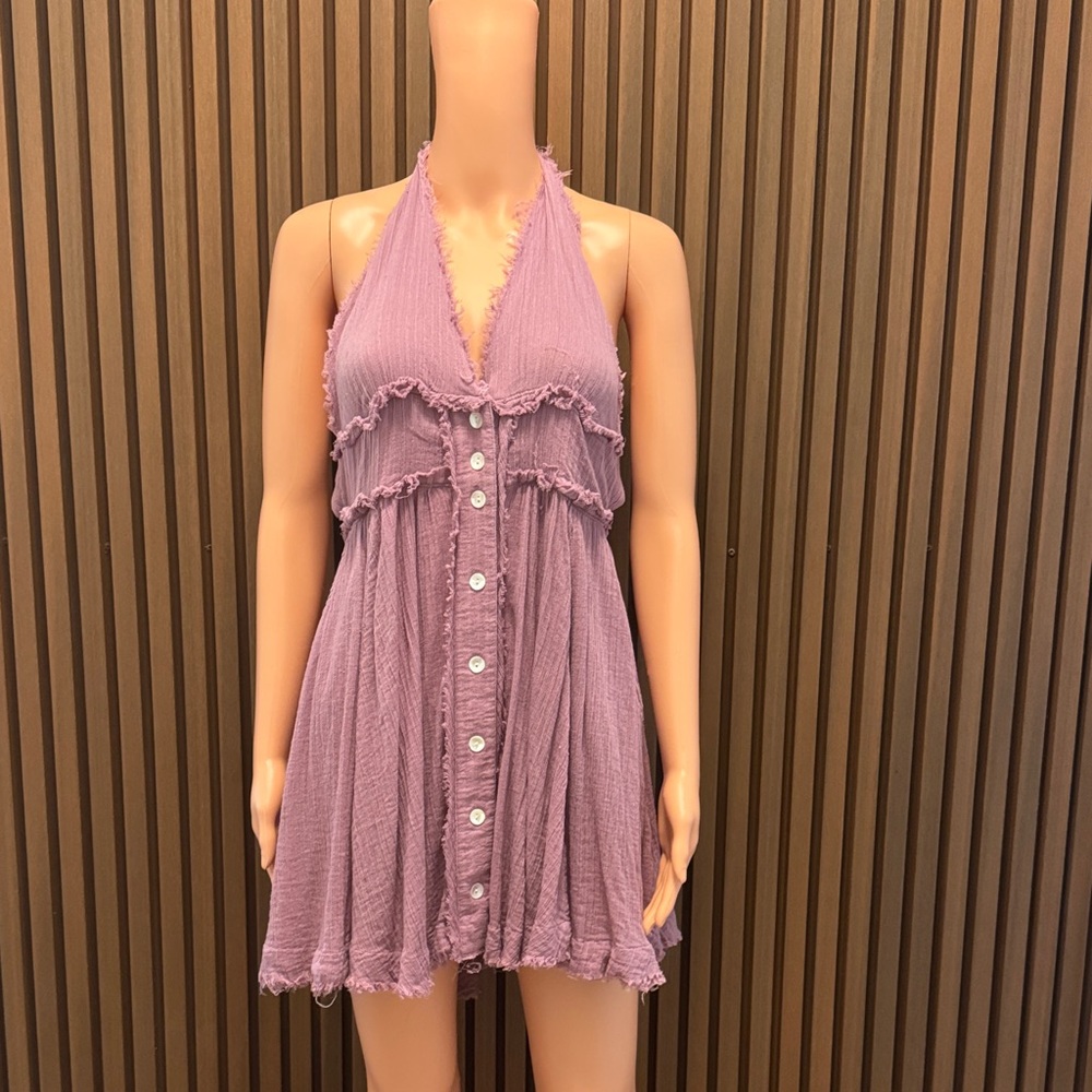 Free People Lilac Backless Dress